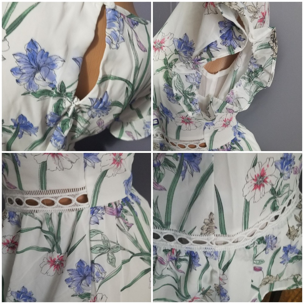 Stunning White Floral Sun Dress - Picture 6 of 8